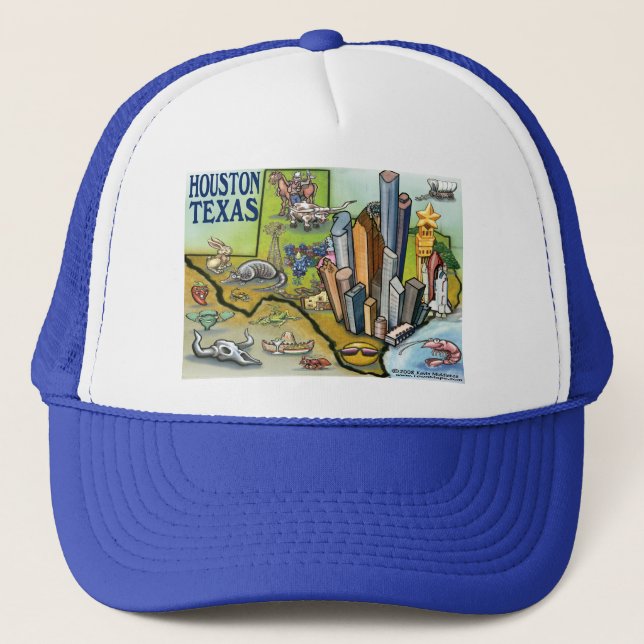 Gorra De Camionero Houston TX (Anverso)