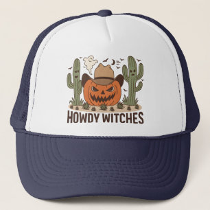 Gorra De Camionero Howdy Witch Halloween Western Design