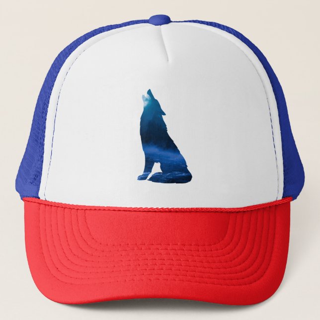 Gorra De Camionero Howling Wolf para Wolf Lovers (Anverso)