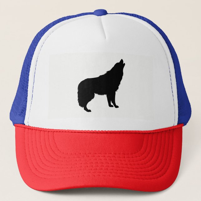 Gorra De Camionero Howling Wolf Silhouette (Anverso)
