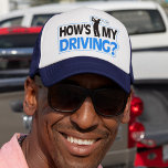 Gorra De Camionero How's My Driving Golf Pun<br><div class="desc">How’s my driving? Featuring a golf player teeing off in style. A funny golf pun that makes a cool gift for the sports fan in your life.</div>