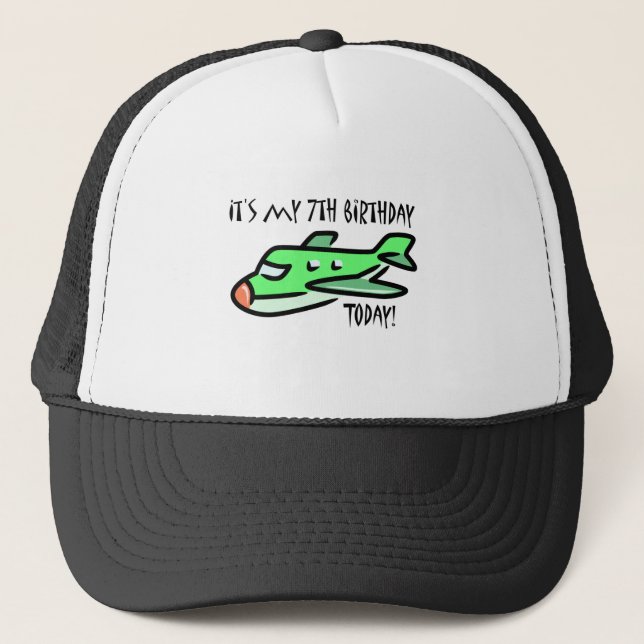 Gorra De Camionero Hoy es mi séptimo cumpleaños (Anverso)