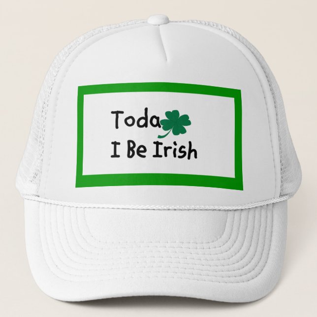 Gorra De Camionero Hoy soy irlandés (Anverso)