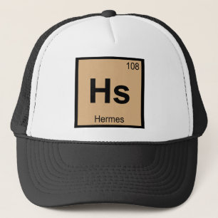 Gorra De Camionero Hs - Hermes Dios Símbolo de la Tabla Periódica de 