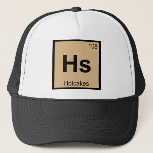 Gorra De Camionero Hs - Símbolo de la tabla periódica de la químic