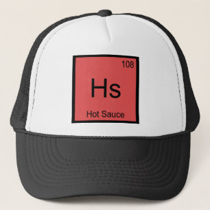 Gorra De Camionero Hs - Símbolo del Elemento Químico Camiseta Diverti