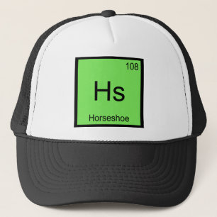 Gorra De Camionero Hs - Símbolo del Elemento Químico Herradura Camise