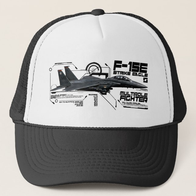 Gorra De Camionero Huelga Eagle de F-15E (Anverso)