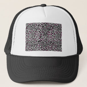 Gorra De Camionero huella de leopardo rosa