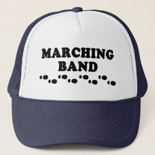 Gorra De Camionero Huellas de banda de marcha