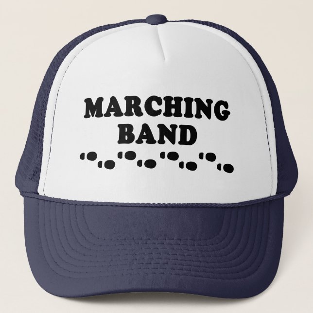 Gorra De Camionero Huellas de banda de marcha (Anverso)