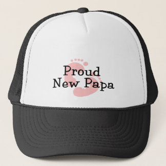 Gorra De Camionero Huellas de Bebé Niña de Orgulloso Papá Nuevo