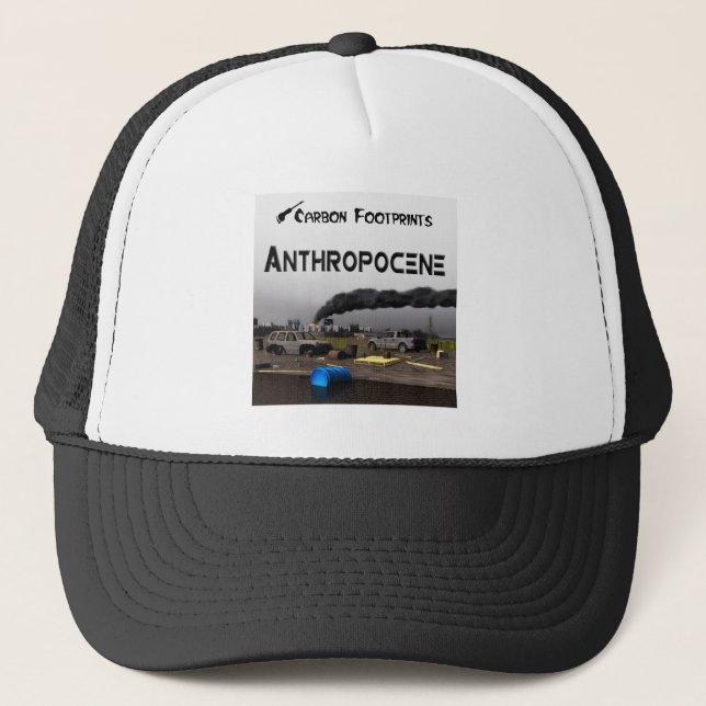 Gorra De Camionero Huellas de carbono - Antropoceno (Anverso)