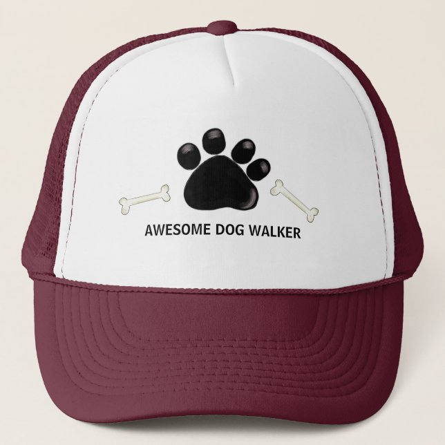 Gorra De Camionero Huellas de Perro Caminante (Anverso)