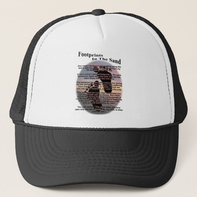 Gorra De Camionero Huellas en la arena (Anverso)