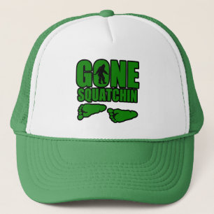 Gorra De Camionero Huellas verdes idas de Squatchin