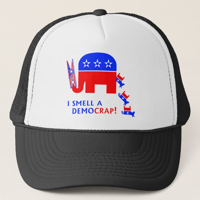 Gorra De Camionero Huelo un Democrap (Anverso)