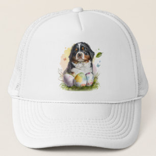 Gorra De Camionero Huevo de Pascua de Perro de Montaña de Bernese, Pa