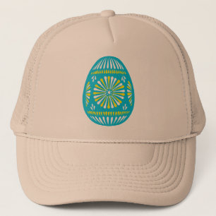 Gorra De Camionero Huevo de Pascua decorado en azul polvo
