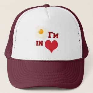 Gorra De Camionero Huevo frito Estoy Enamorado Lema Del Corazón Diver