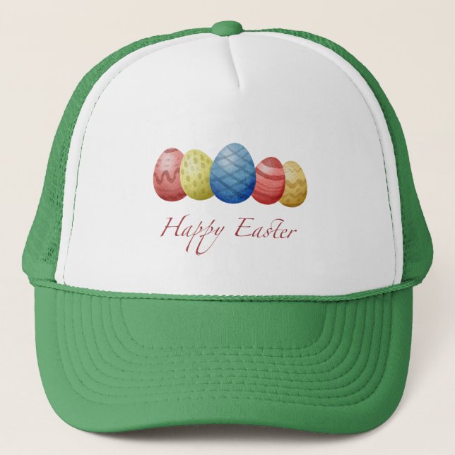 Gorra De Camionero Huevos felices de Pascua (Anverso)