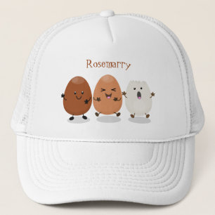 Gorra De Camionero Huevos kawaii lindo ilustracion personalizado dive