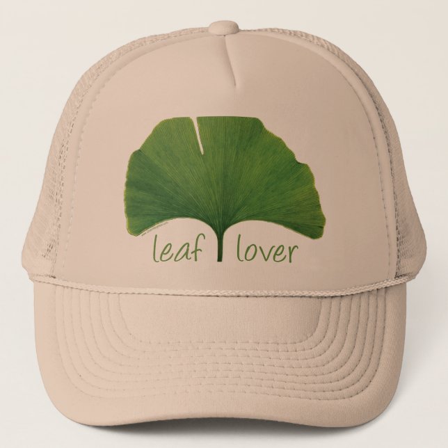 Gorra De Camionero Hugger de árbol, Lover de hoja - Ginkgo (Anverso)