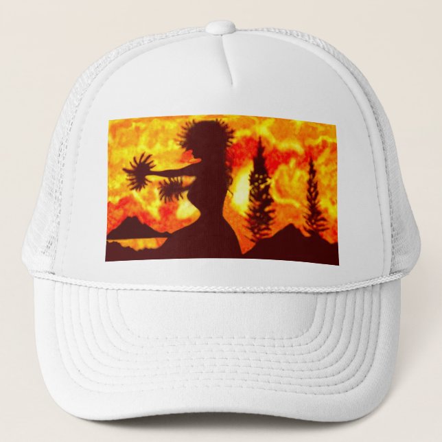 Gorra De Camionero Hula Dancer  (Anverso)