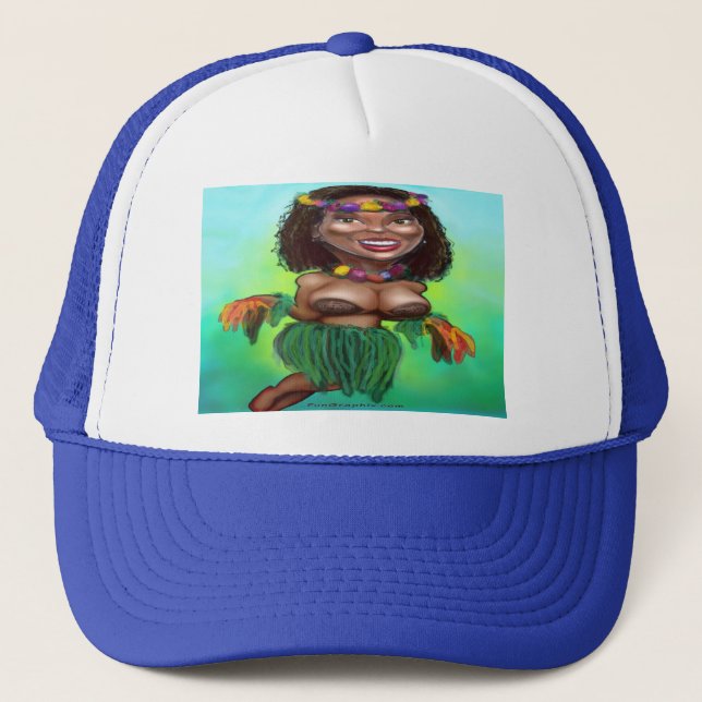 Gorra De Camionero Hula Dancer (Anverso)