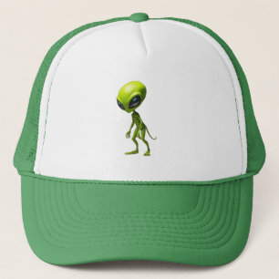 Gorra De Camionero Humanioide verde