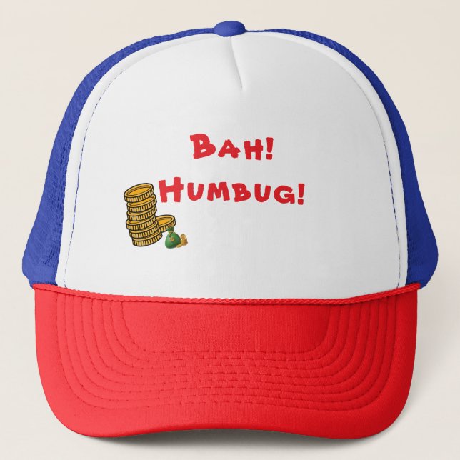 Gorra De Camionero Humbug Sarcastic Navidades Trucker Hat (Anverso)