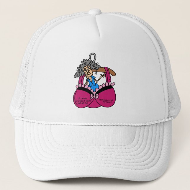 Gorra De Camionero Humor bras y arrugas (Anverso)