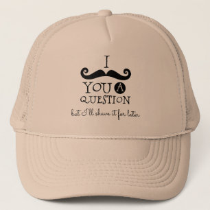 Gorra De Camionero Humor de bigote negro