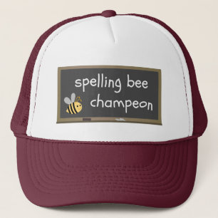 Gorra De Camionero Humor de deletreo erróneo de Bee Champeon