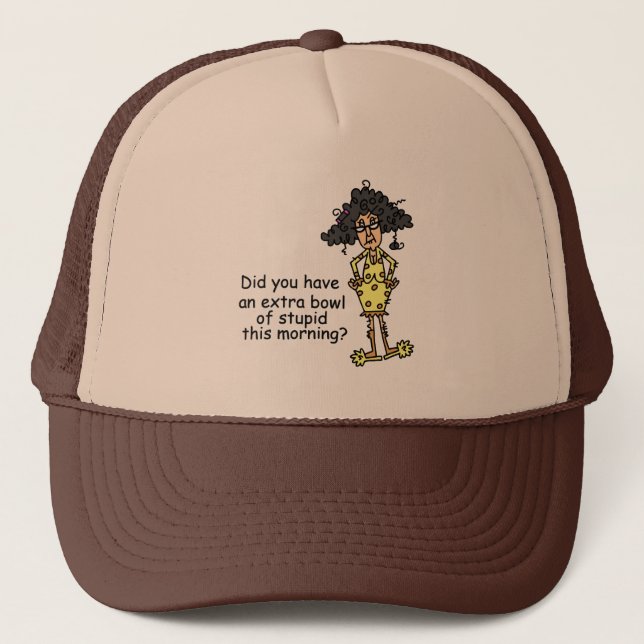 Gorra De Camionero Humor de estupidez (Anverso)