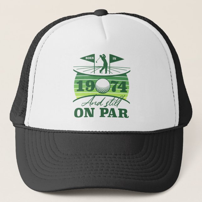 Gorra De Camionero Humor de golf de 1974 a 50 años (Anverso)