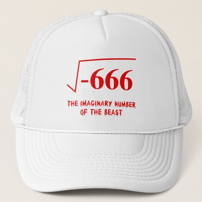Gorra De Camionero Humor de la matemáticas (Anverso)