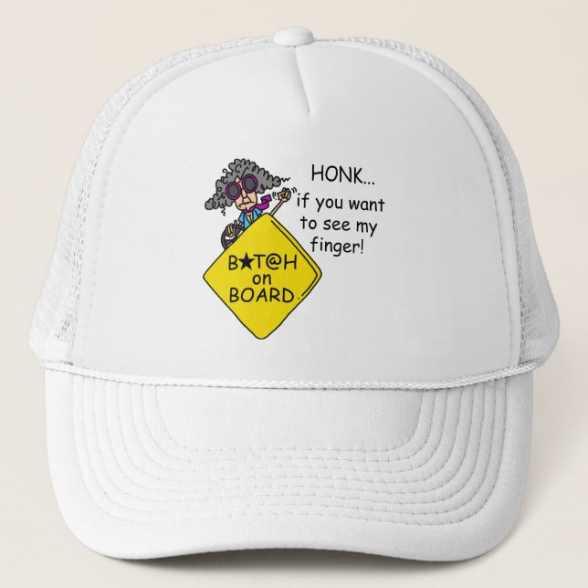 Gorra De Camionero Humor de la rabia del camino (Anverso)