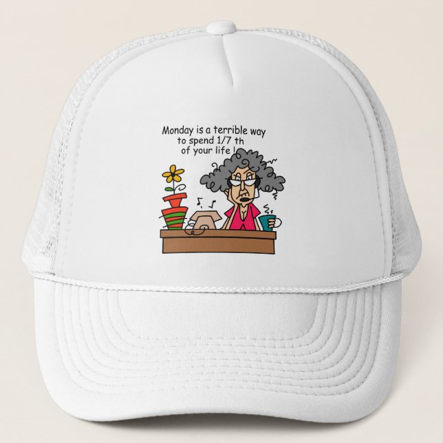 Gorra De Camionero Humor de los lunes (Anverso)