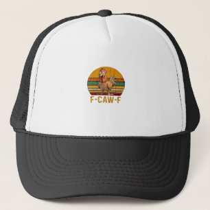 Gorra De Camionero Humor de Pollo F-Caw-F Esencial Mínimo Limpio