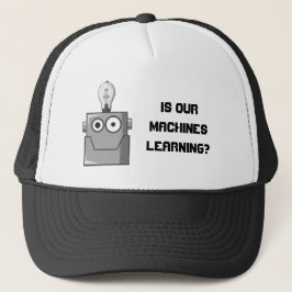 Gorra De Camionero Humor de tecnología de aprendizaje automático