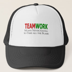 Gorra De Camionero Humor de trabajo en equipo