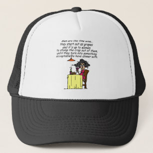 Gorra De Camionero Humor de vino masculino y fino