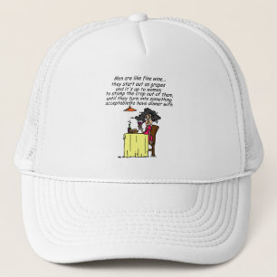Gorra De Camionero Humor de vino masculino y fino