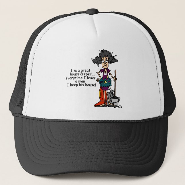 Gorra De Camionero Humor del ama de casa (Anverso)