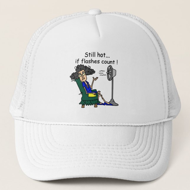 Gorra De Camionero Humor del flash caliente (Anverso)