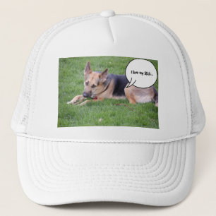 Gorra De Camionero Humor del pastor alemán