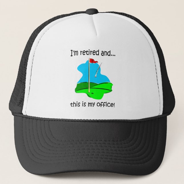 Gorra De Camionero Humor del retiro para los golfistas (Anverso)