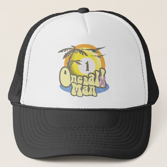 Gorra De Camionero Humor del superviviente del cáncer testicular (Anverso)
