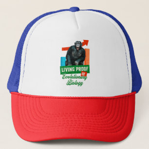 Gorra De Camionero Humor divertido de biología evolutiva del chimpanc